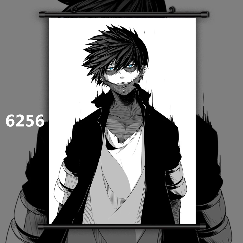 6256 Boku no My Hero Academy Midoriya Bakugou Shoto Dabi Kirishima Аниме Манга настенный плакат свиток F - Цвет: 6256