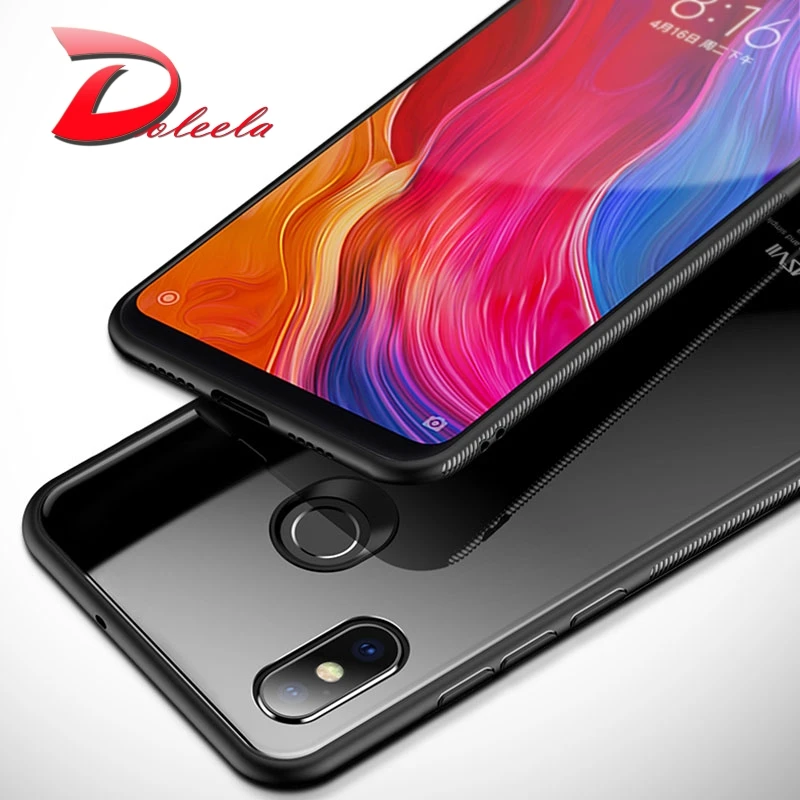 Закаленное стекло задняя чехол для телефона Xiaomi mi 8 SE A2 Lite красный 6 6A pro закаленное