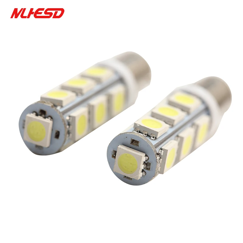 100 шт. 13 Smd Ba9s 5050 13smd белый Автомобильный светодиодный Габаритные фары авто