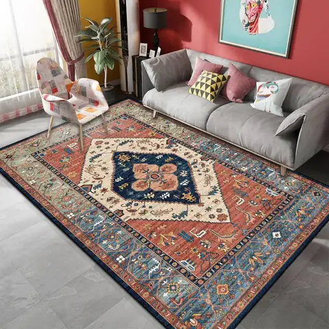 Ковер в персидском стиле для гостиной, скандинавский ковер для спальни, дивана, журнального столика, Марокко, коврик для кабинета, домашний декор, винтажные коврики