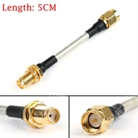 areyourshop sale 5cm sma male to sma female rg141 extension cable made with semi rigid cable jackpl