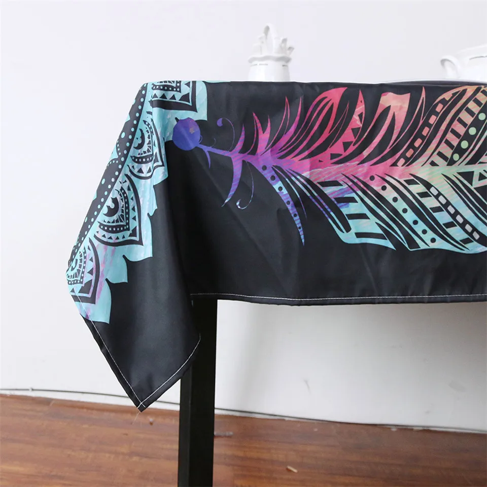 BeddingOutlet Dreamcatcher Tablecloth Waterproof Boho Dinner Table Cloth Colorful Mandala Decorative Cover Rectangular|Скатерти| |