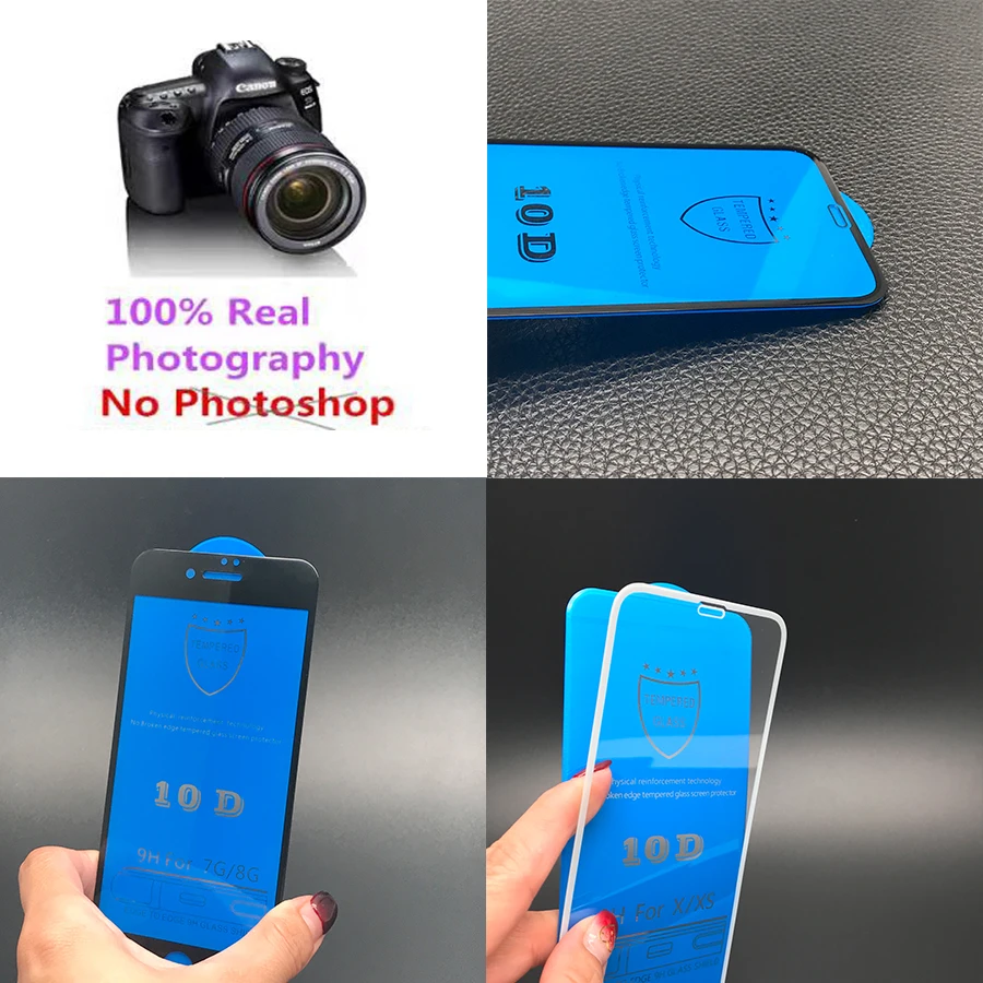 Изогнутое защитное стекло 10d для iPhone xs max xr x защита экрана 7 8 plus i phone 6 s закаленная