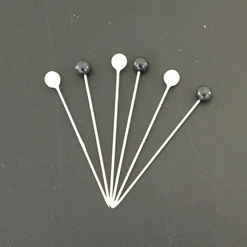 35 мм 40 шт. черно-белая круглая головка для изготовления одежды жемчужные