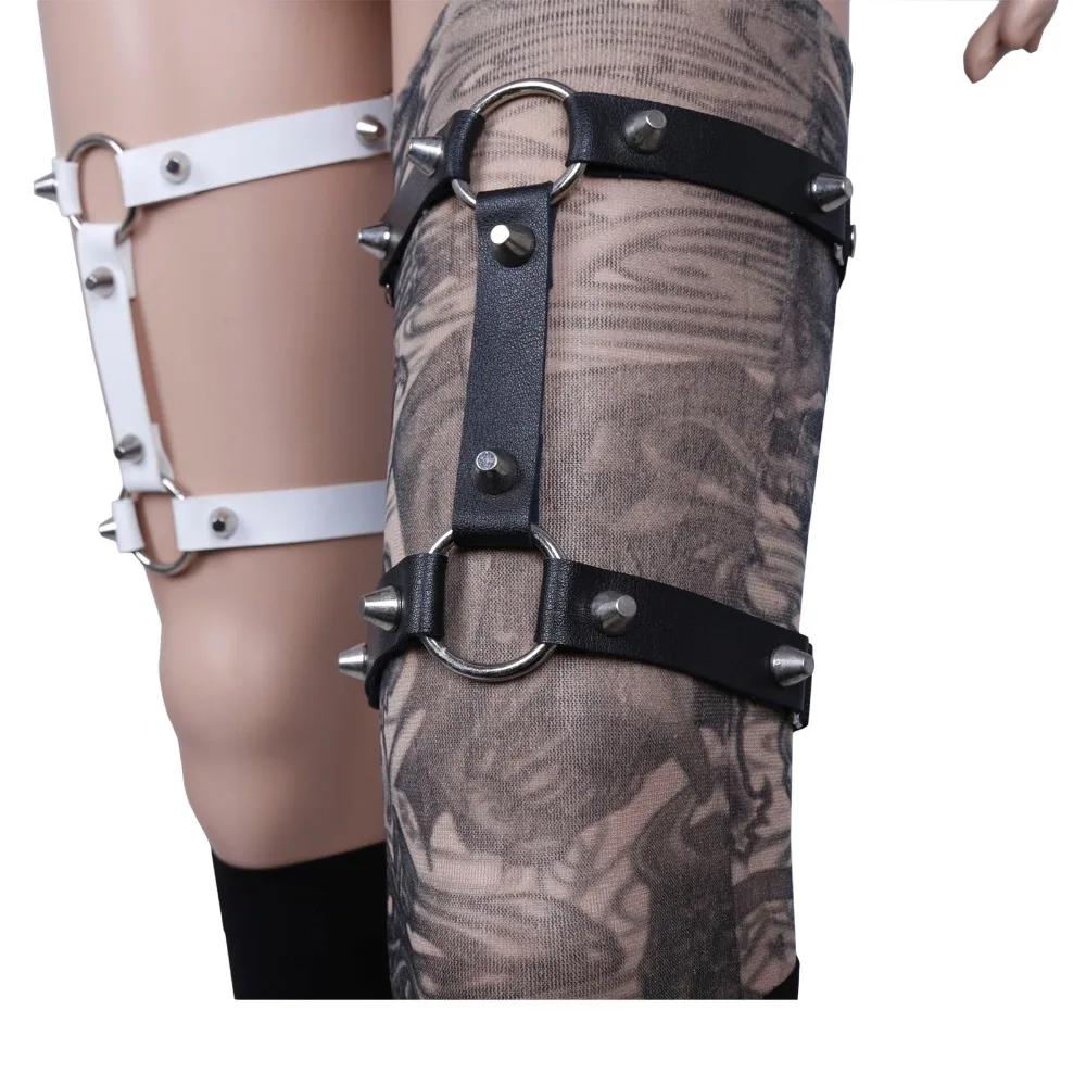 Женские ремни на подтяжках в стиле панк кожаные готическом для костюмированной