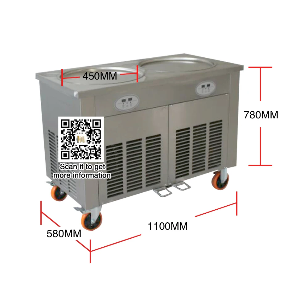 Машина для мороженого бесплатная доставка 2 круглых сковороды машина