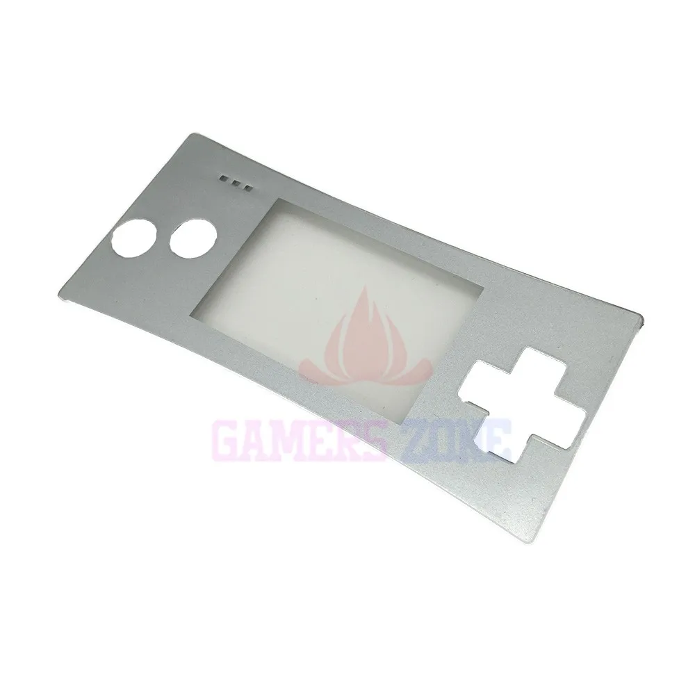 Черный, серебристый для Gameboy Micro ЗАМЕНА лицевая панель Крышка для GBM Gameboy Micro system передний чехол