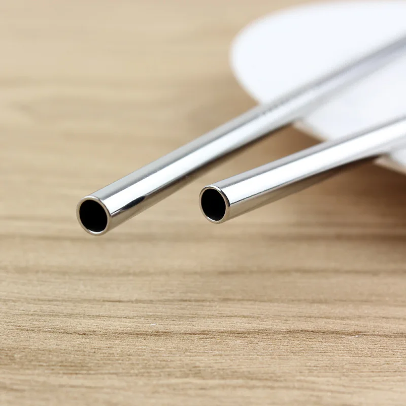100 шт соломинки из нержавеющей стали пузырьковый чай Диаметр многоразовые для