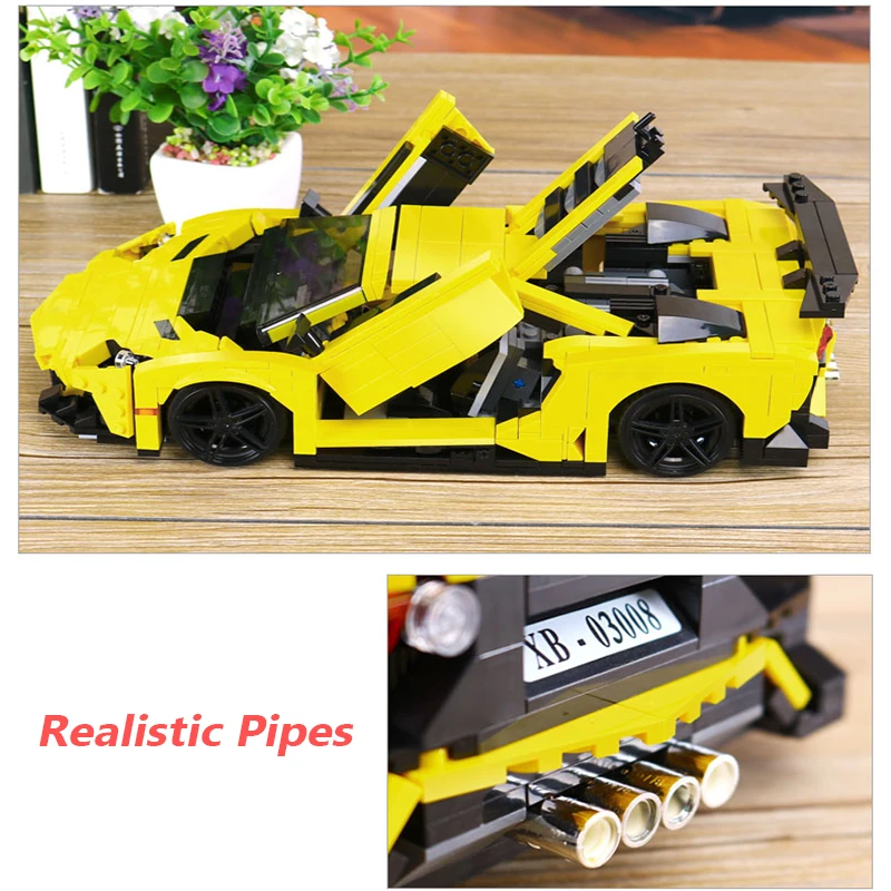 XINGBAO 03008 креативные строительные блоки 834 шт. игрушки с фигуркой серия автомобилей