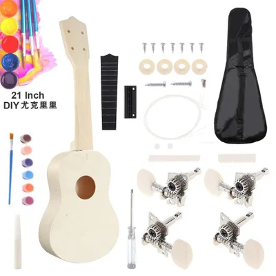 21 дюйм простой веселый инструмент сделай сам гавайская гитара ручная работа