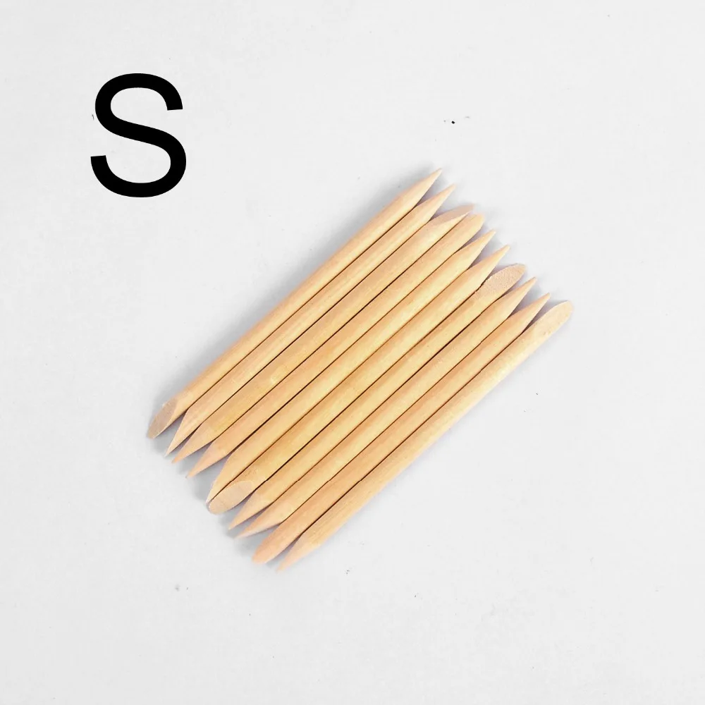 

3 Sizes Optional Cuticle Pusher Nail Art Cuticle Remover Orange Sticks For Manicure Nail Tools Pedicure Care Stick Wooden Set