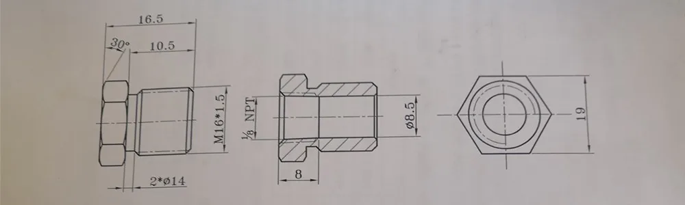 Адаптер SPEEDWOW 1/8 NPT с переходным соединением X Matric Thread-Bras 1 шт. адаптер датчика температуры масла из латуни