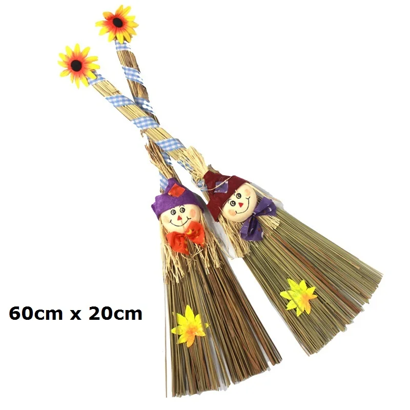 Witches Broom Anime Cosplay for Straw Vestidos Costumes Role Prop in Halloween Carnival Party | Тематическая одежда и