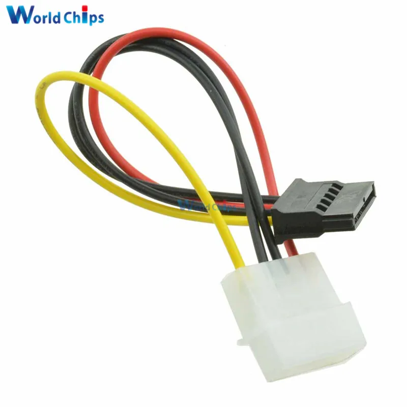 Кабель питания для жесткого диска 2 шт./лот 4-контактный IDE Molex папа-15-контактный