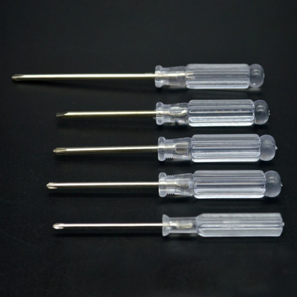 Meterk 5Pcs Mini Screwdriver Set for Phone Computer Repair Tool Bit Transparent Slotted Screw driver | Инструменты
