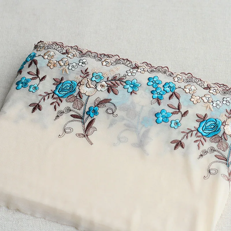 2 ярда/партия кружевная тесьма с вышивкой|Кружево| |