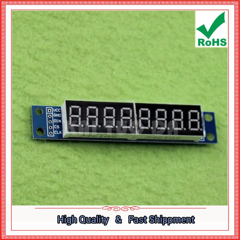 8-digit LED display MAX7219 support cascade 8-bit serial 3 IO port control module board E2B4 |