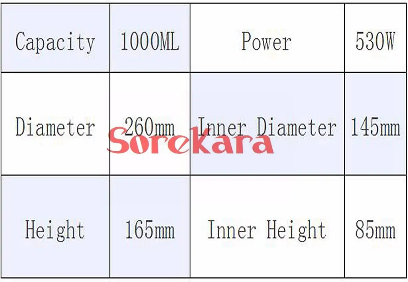 Нагревательная Мантия с цифровым дисплеем и регулировкой температуры 1000 мл 530 Вт