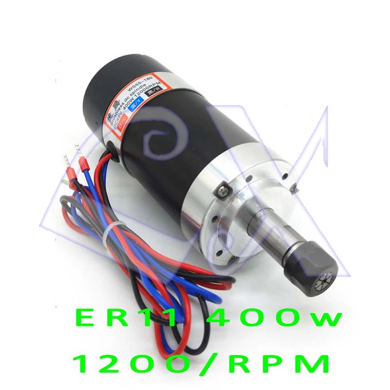 

Бесплатная доставка ER11 DC48V 400 Вт бесщеточный электродвигатель вращения шпинделя 12000 об/мин 0.45нм высокоскоростной DC CNC шпиндель PCB гравировальный станок