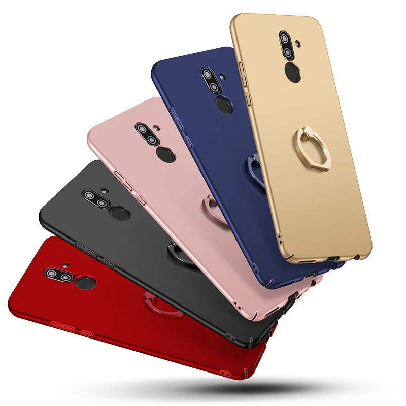 Чехол для Nokia 3 5 6 7 Plus чехол с кольцом матовая задняя крышка телефона