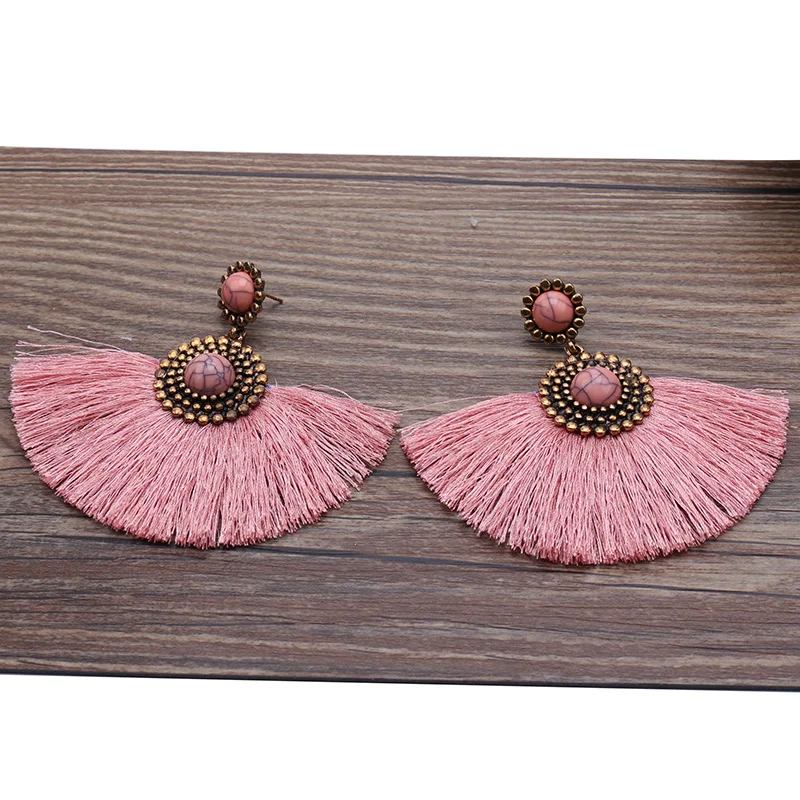 Fashion Classic Ethnic Tassel Earrings for Women Girls Party Vintage Charm Bohemian Drop Jewelry Gift Accessories | Украшения и