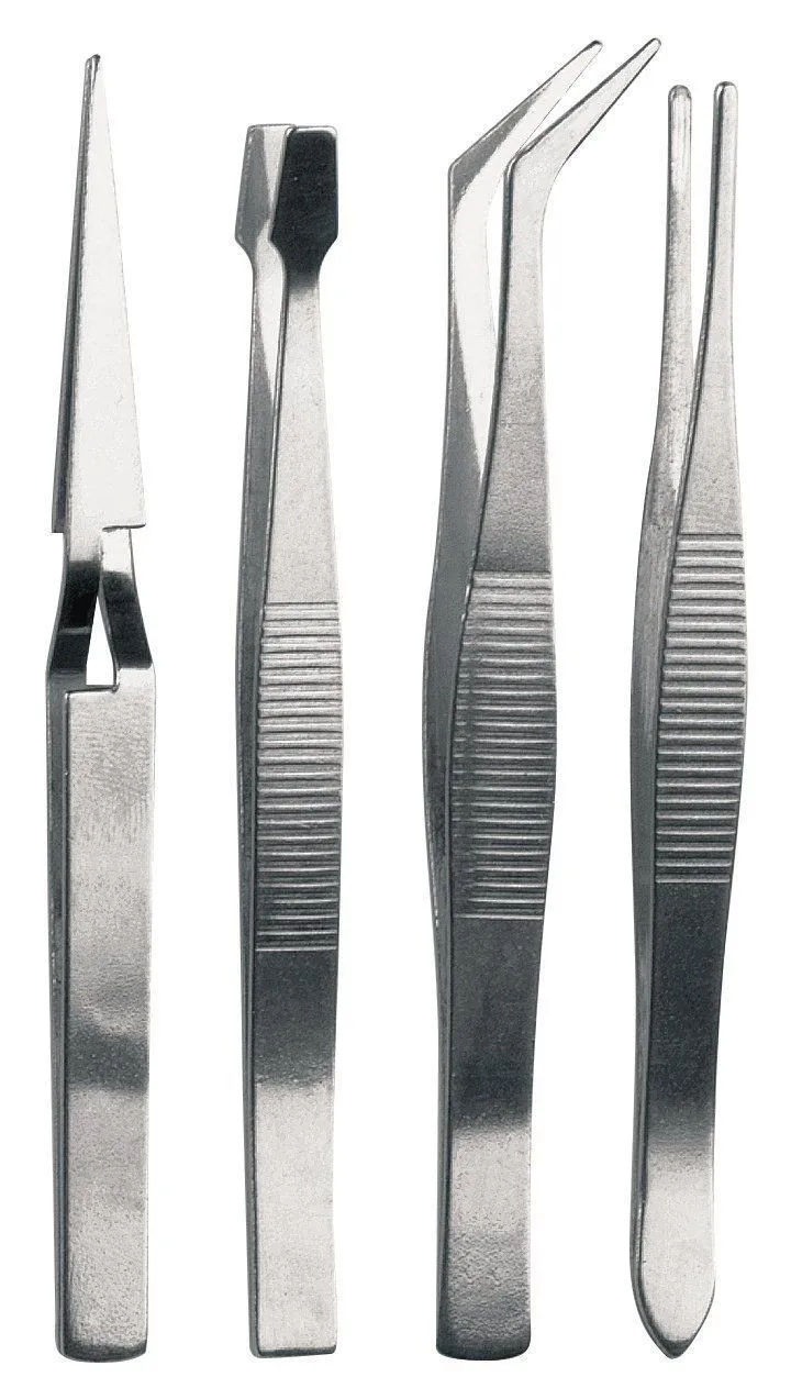 Набор пинцетов для поделок моделирования пайки 4 шт. | Инструменты