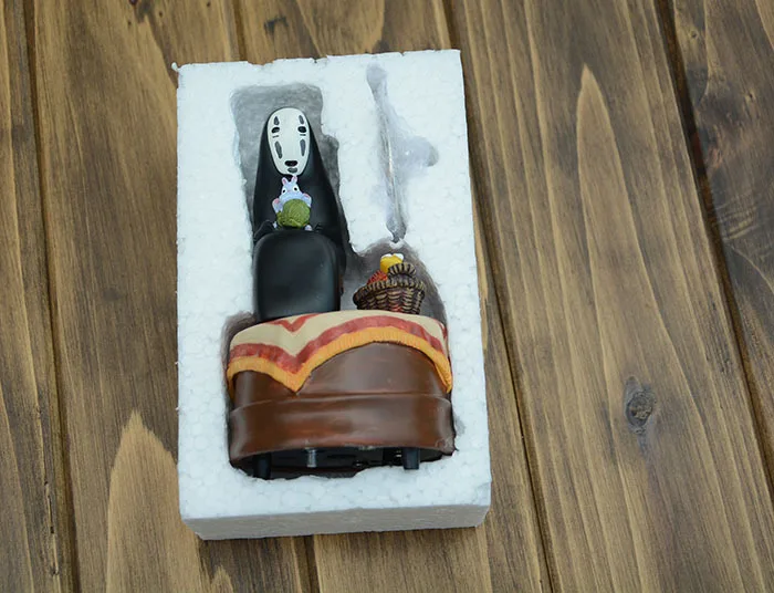 Free Shipping Christmas Anime Cartoon Miyazaki Hayao 12cm Spirited Away No Face Music Box PVC Action Figure Collection Toy Doll | Игрушки и