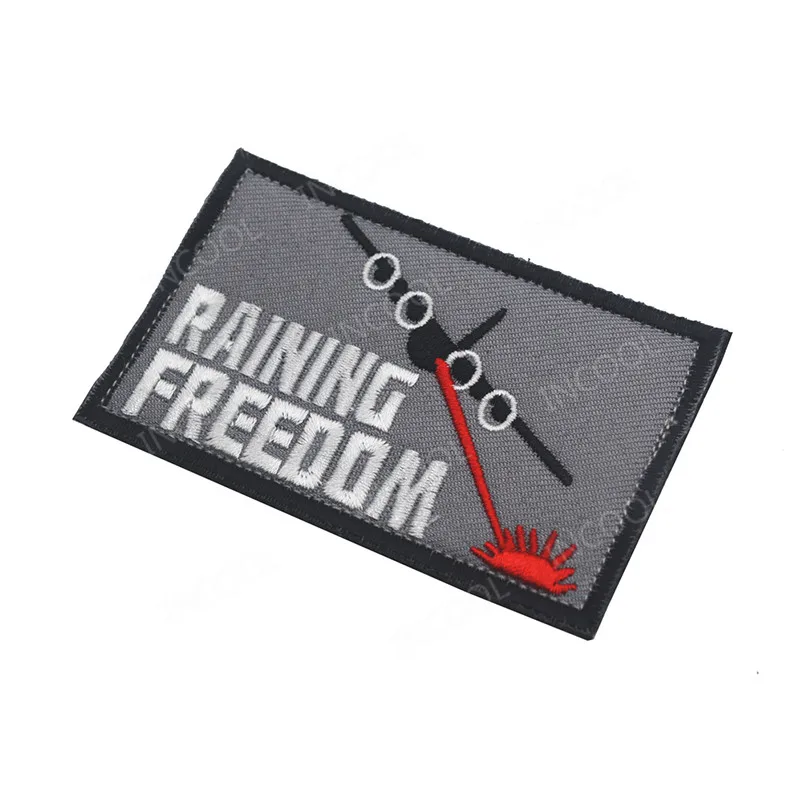 Raining Freedom вышивка нашивка армии США Военные патчи тактическая аппликация эмблем
