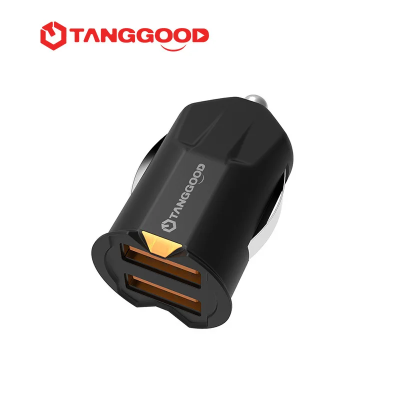 TANGGOOD двойной зарядное устройство USB Супер Мини прикуриватель 2 порта 5 в 2.1A