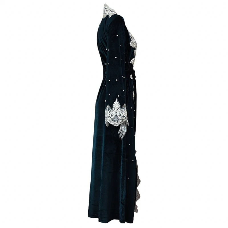 Мусульманское платье Abaya в Дубае мусульманская Абая для женщин ислам одежда с