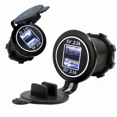 DIY высокоскоростное автомобильное зарядное устройство с двойным USB DC12V 32V для