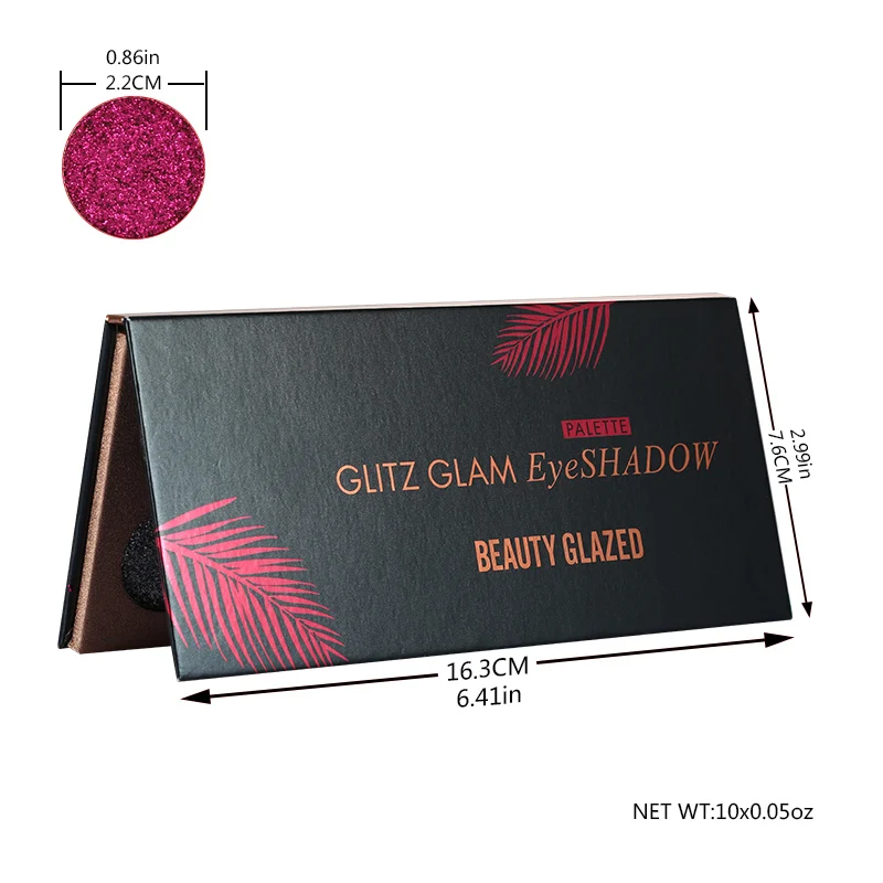 Beauty Glazed 10 оттенков пигментированные тени для век макияж Палитра блестящие