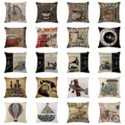 Наволочка для подушки, цветная льняная Подушка с воздушным шаром для украшения дома