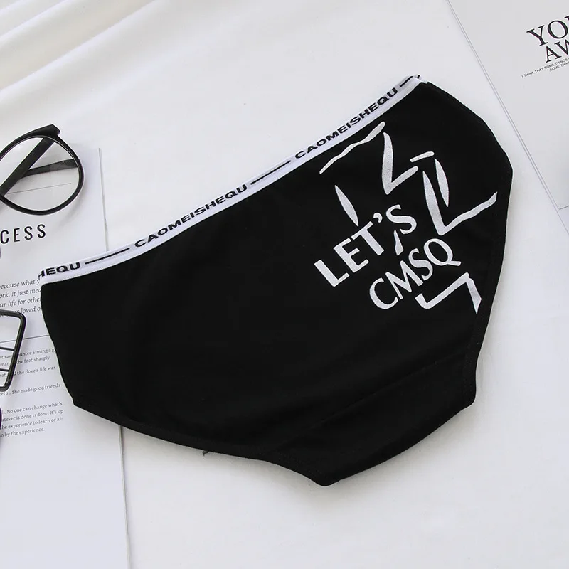 Женские трусы новинка 2019 счастливый кот хлопковое нижнее белье для девушек