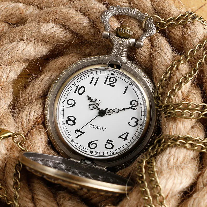 Cool Birthday Gift School Badge Vintage Pocket Watch Snake Retro Necklace for Women Men with Chain Reloj De Bolsillo | Наручные часы