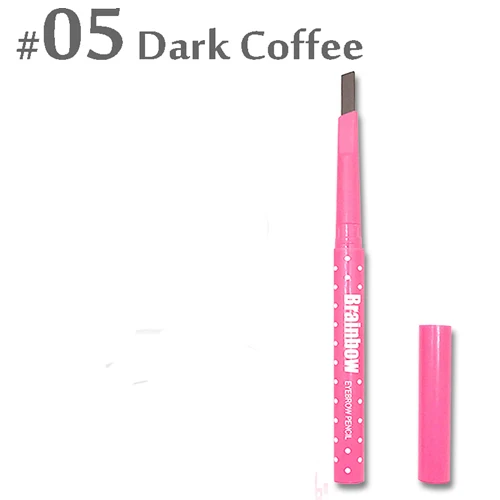 05-Darkcoffee Карандаш для бровей, долговечный, водостойкий, для макияжа глаз, Косметическая ручка с кистью, Классические инструменты для бровей, карандаш для бровей, профессиональный - Цвет: 05-Darkcoffee