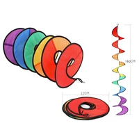 new colorful camping tent foldable rainbow spiral windmill wind spinner home garden decor ornaments classic toys