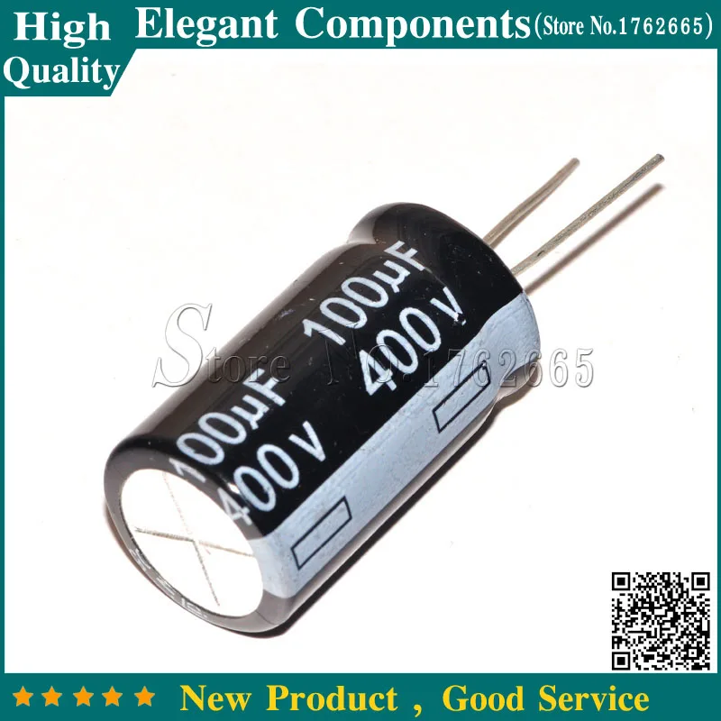 5pcs 400 V 100 мкФ электролитический конденсатор с алюминиевой крышкой, 100 мкФ 400 V 400 V/100 мкФ Размеры 18*30 мм специальные внутренние подкладки для Алюминий электролитический конденсатор с алюминиевой крышкой