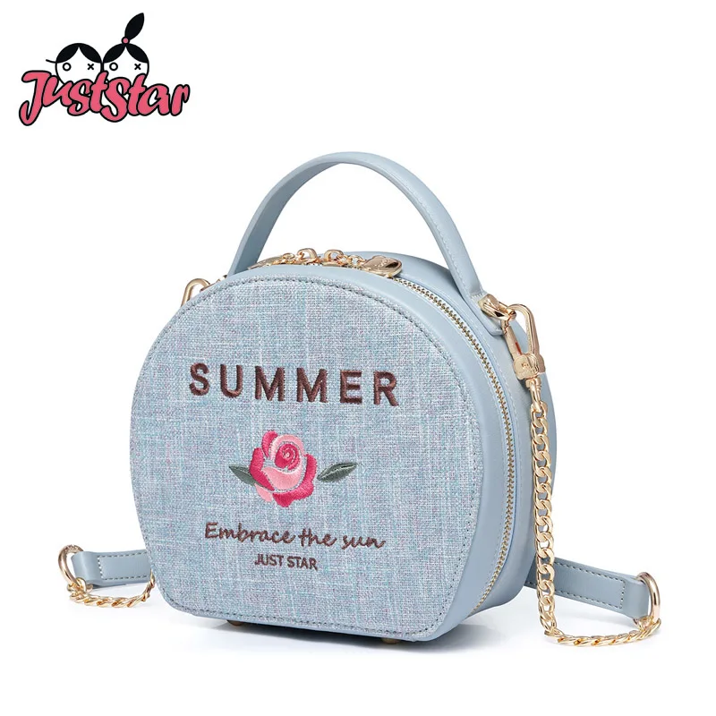 Распродажа женские Сумки из искусственной кожи JUST STAR дамская модная летняя сумка