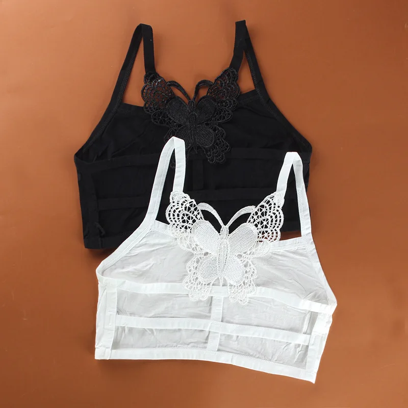 Soft Cotton Cute Bra for Young Girls Kid Underwear Training Puberty Bras Teen Tops | Мать и ребенок