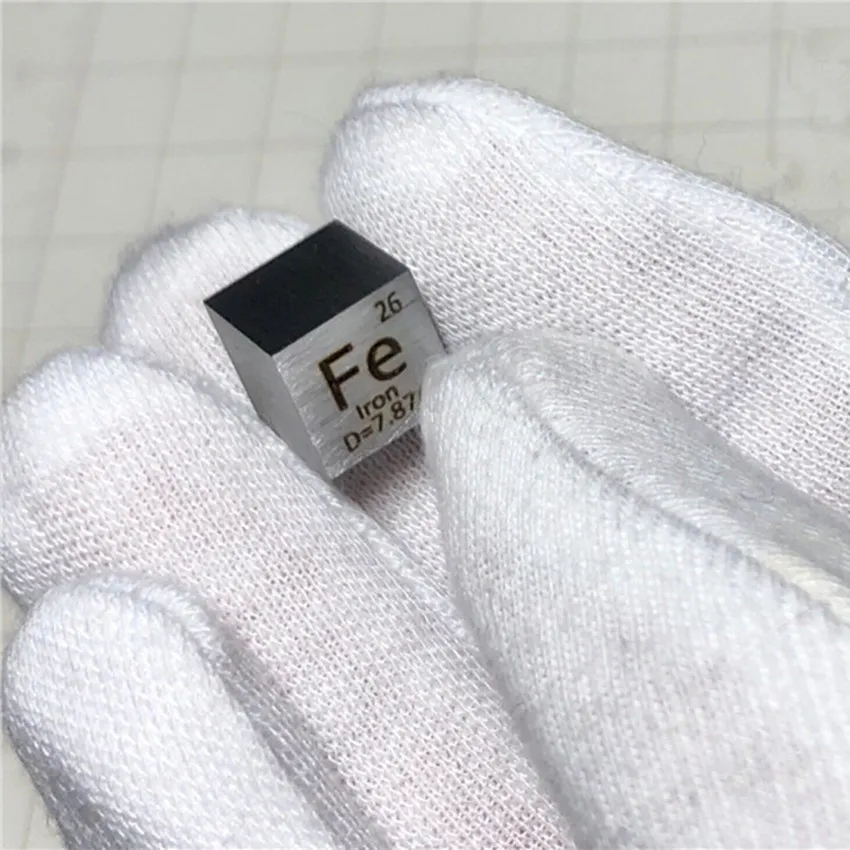Железный кубический блок Pure 99.99% Fe Периодическая таблица редкоземельных
