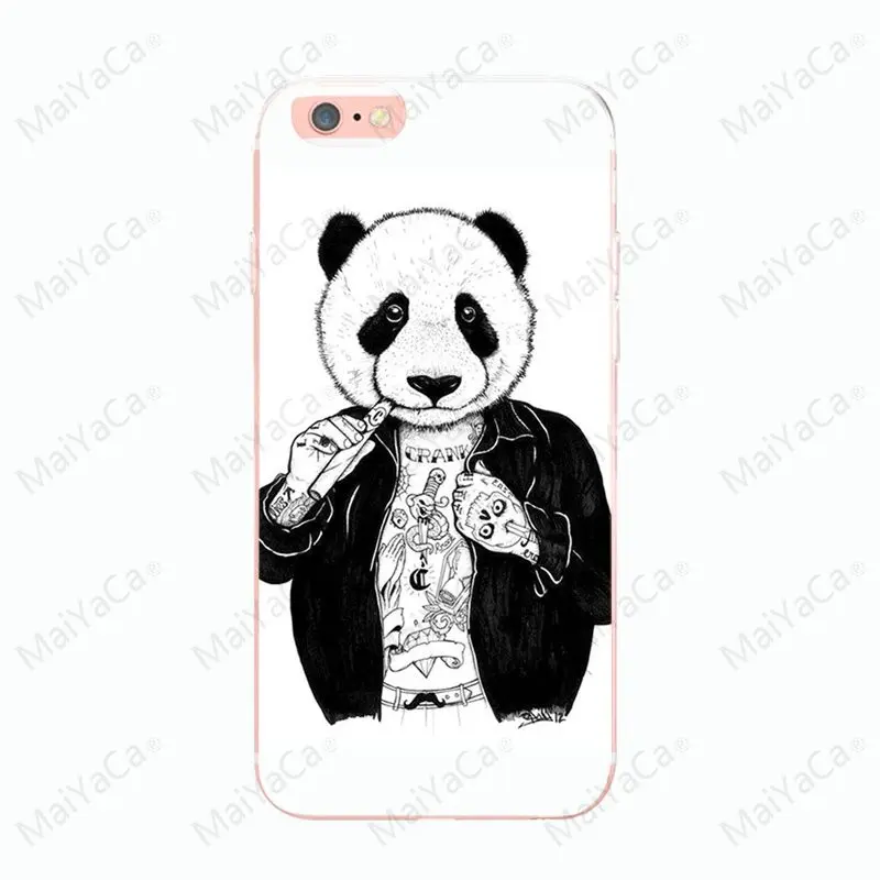 Чехол Panda для iphone 8 8plus 6 6s 5 5s SE чехол X XS XR 7 7plus Ультратонкий силиконовый 12 mini 12proMax |