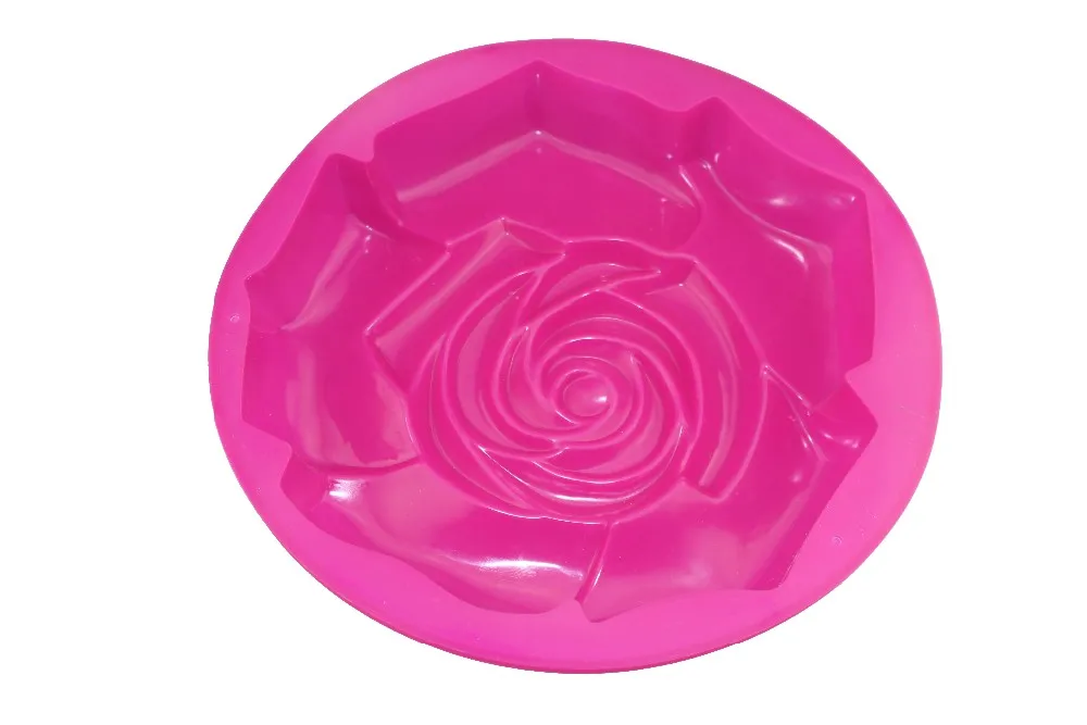 Различные Цвет Высокое качество силиконовый в форме розы пресс-форма для торта