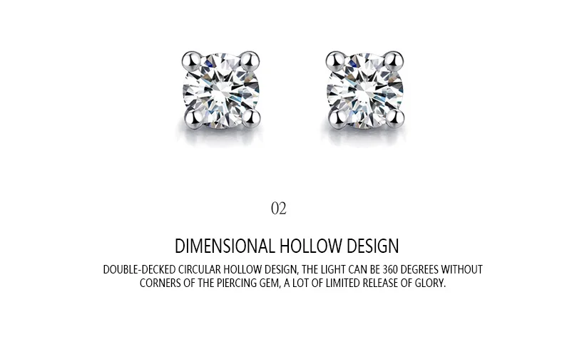 Серьги daimond из натурального золота 18 К, простые, изысканные, круглые, элегантные, классические, свадебные, лидер продаж, новые, вечерние, подарок для женщин и девушек
