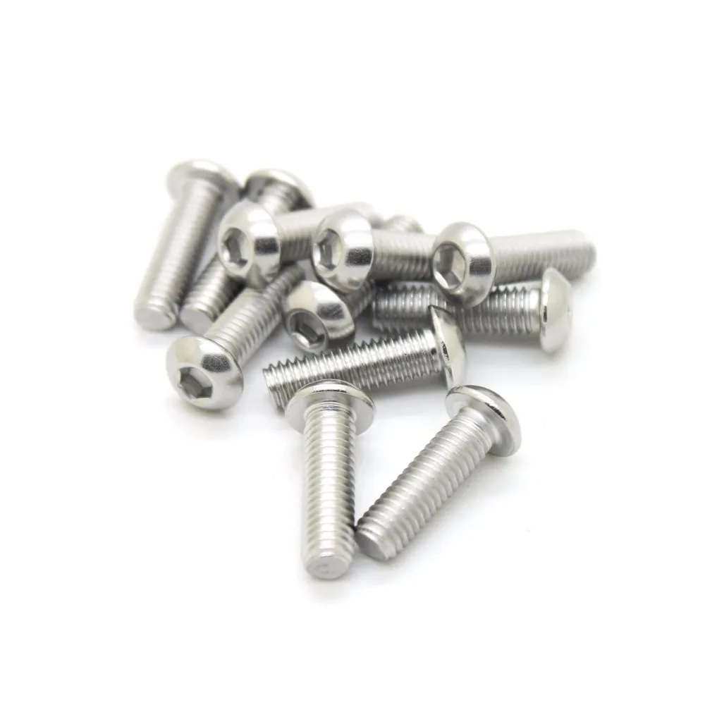 4 шт. 304 пластина из нержавеющей стали Шестигранная головка крышки шурупы с
