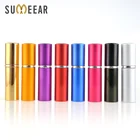 Многоразовый Компактный алюминиевый флакон парфюмерный флакон с распылителем, 10 мл, пустая парфюмерная