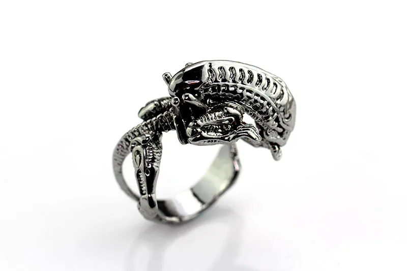 MeMolissa Новое поступление модные черные Серебряные кольца для мужчин в готическом
