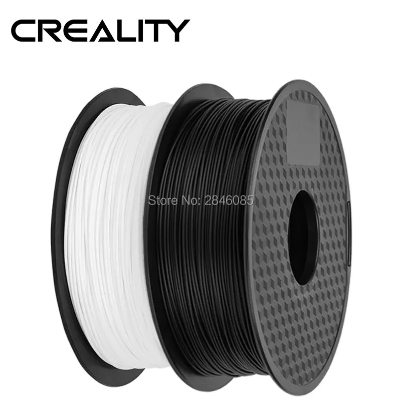 Ender Brand PLA Filament Samples 2Pcs 1KG/roll 1.75mm Black+White Two Color for CREALITY 3D Printer /Reprap/Makerbot
