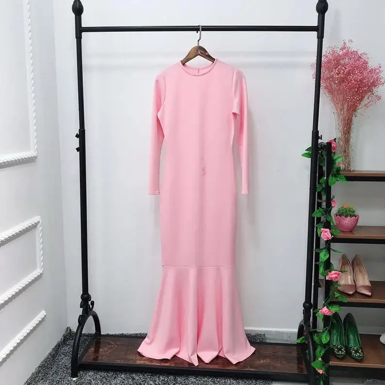 Vestidos Arabe абайя, кафтан элегантное женское вечернее платье исламское мусульманское длинное платье для девочки Caftan хиджаб Eid платья Рамадан Elbise одеяние мусульмане Longue - Цвет: Pink dress