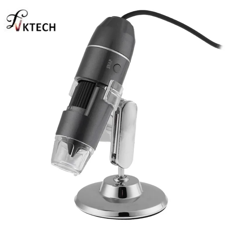 USB Digital Microscope 800X 1000X 8 LED 2MP Endoscope Microscopio Magnifier Camera with Stand | Инструменты